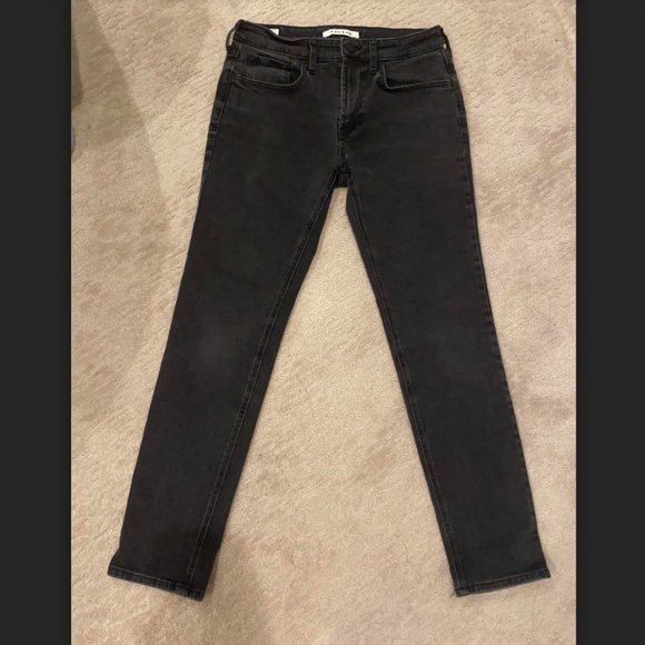 pacsun slim fit high rise 29x30 charcoal black jeans - Picture 3 of 5